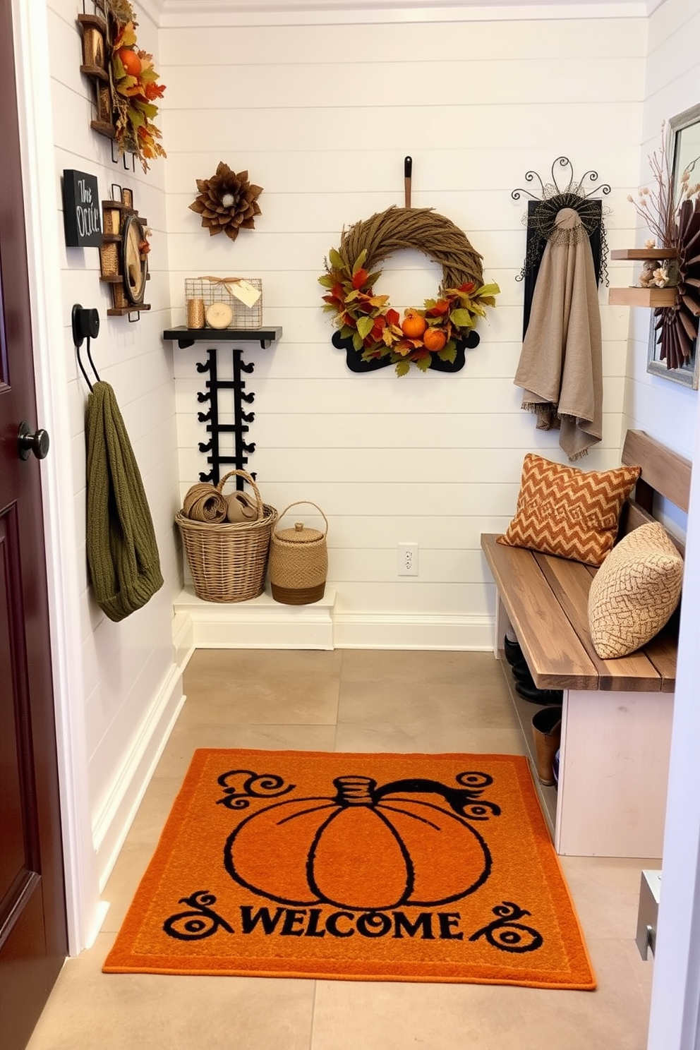 Halloween Mudroom Decorating Ideas 3