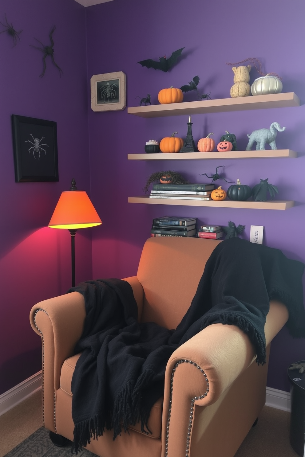 Halloween Reading Nook Decorating Ideas 11