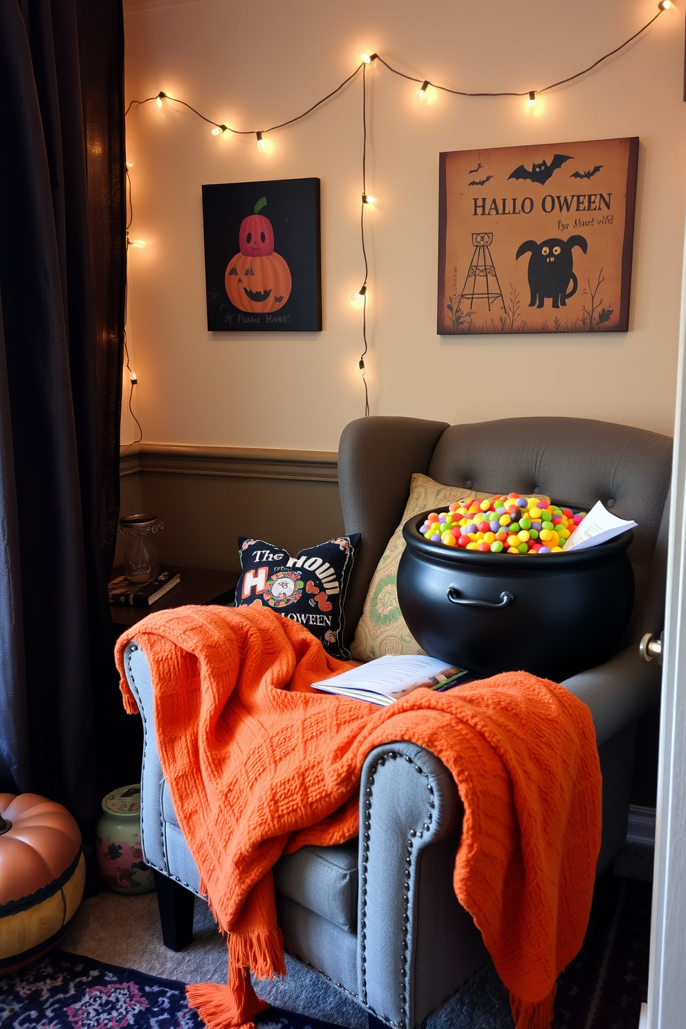 Halloween Reading Nook Decorating Ideas 16