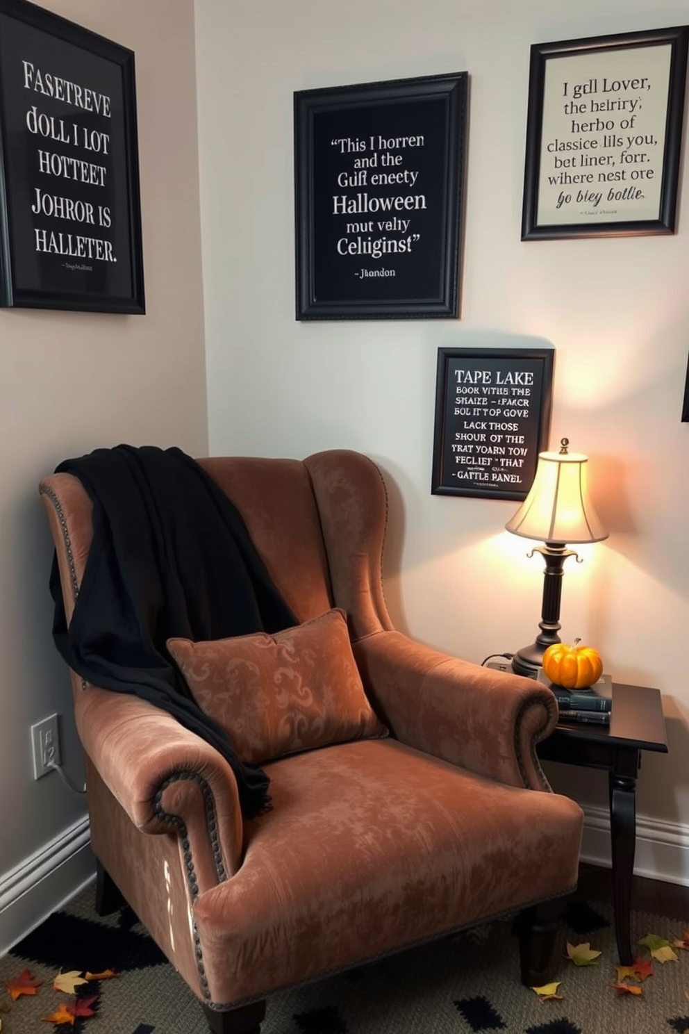 Halloween Reading Nook Decorating Ideas 22