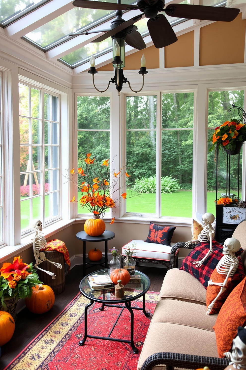 Halloween Sunroom Decorating Ideas 13