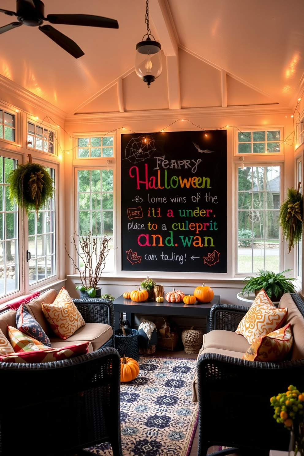 Halloween Sunroom Decorating Ideas 17