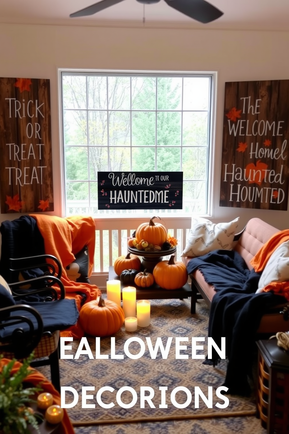 Halloween Sunroom Decorating Ideas 21