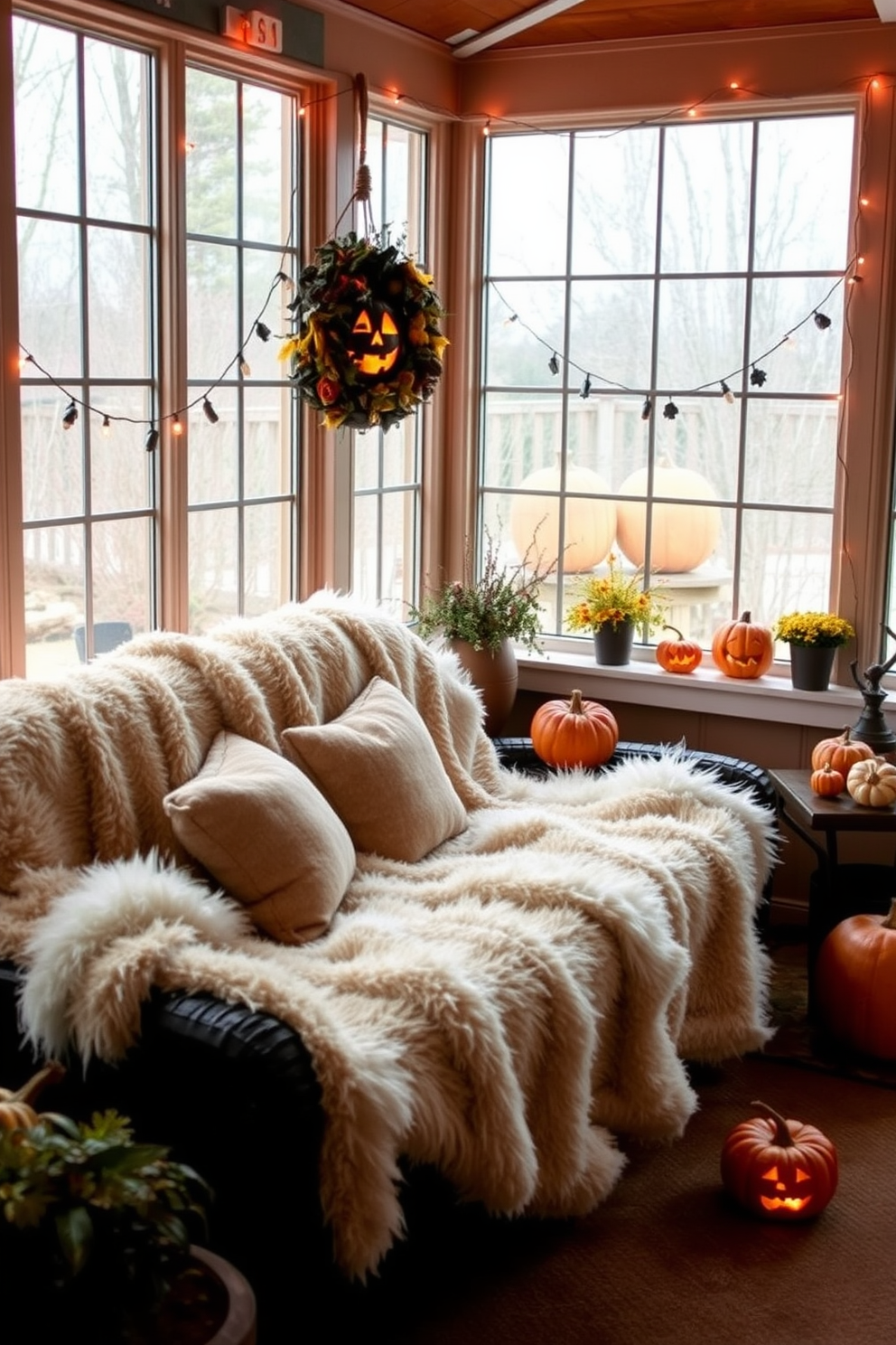 Halloween Sunroom Decorating Ideas 26