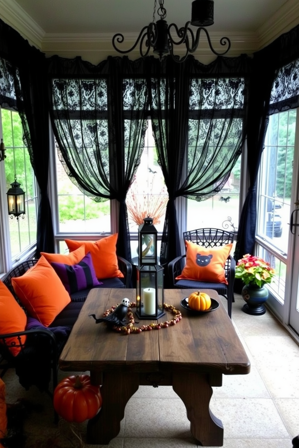 Halloween Sunroom Decorating Ideas 27