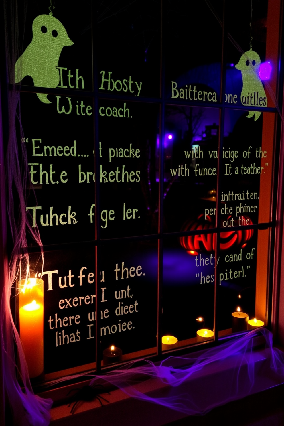 Halloween Window Decorating Ideas 16