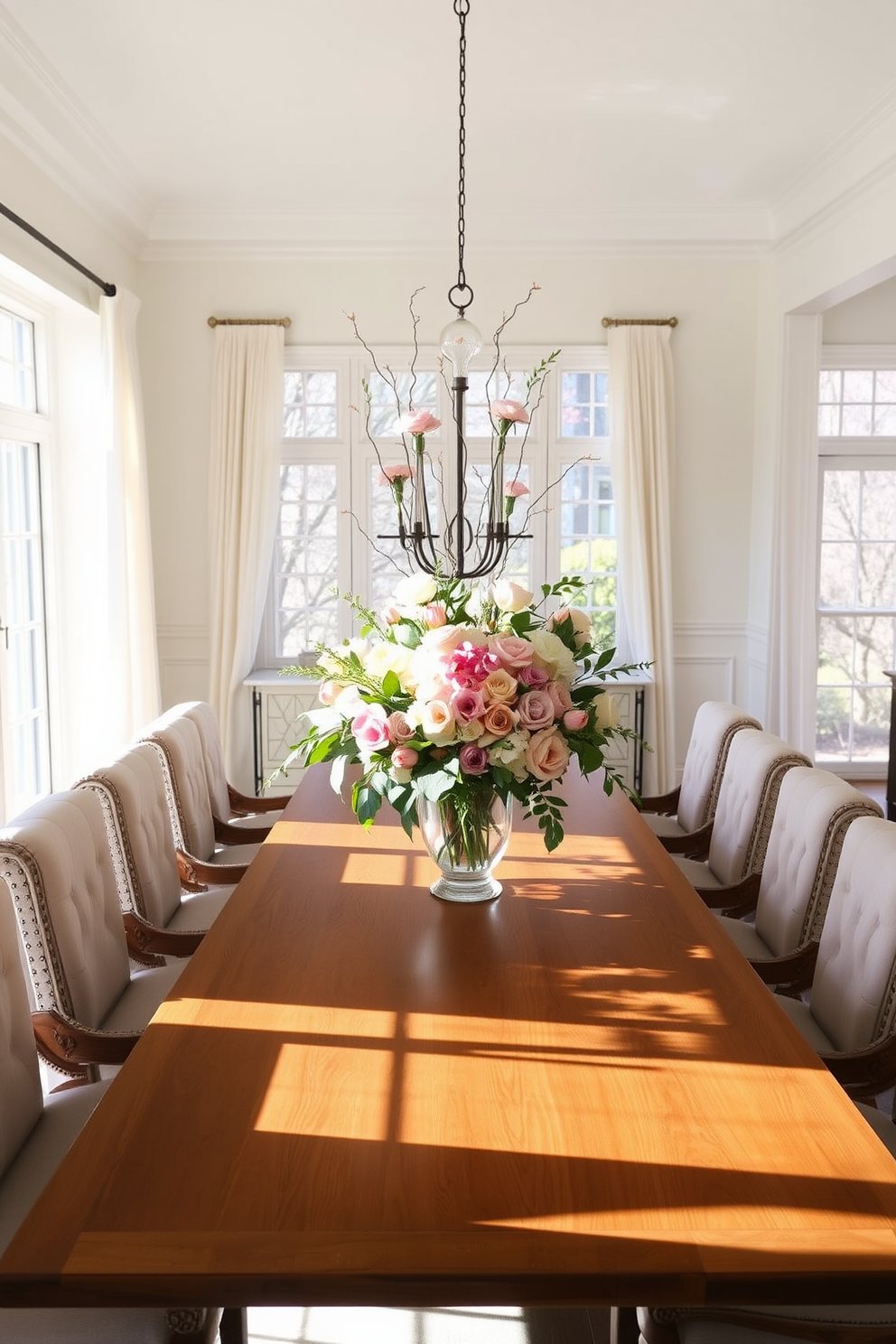 Spring Dining Room Decorating Ideas 14