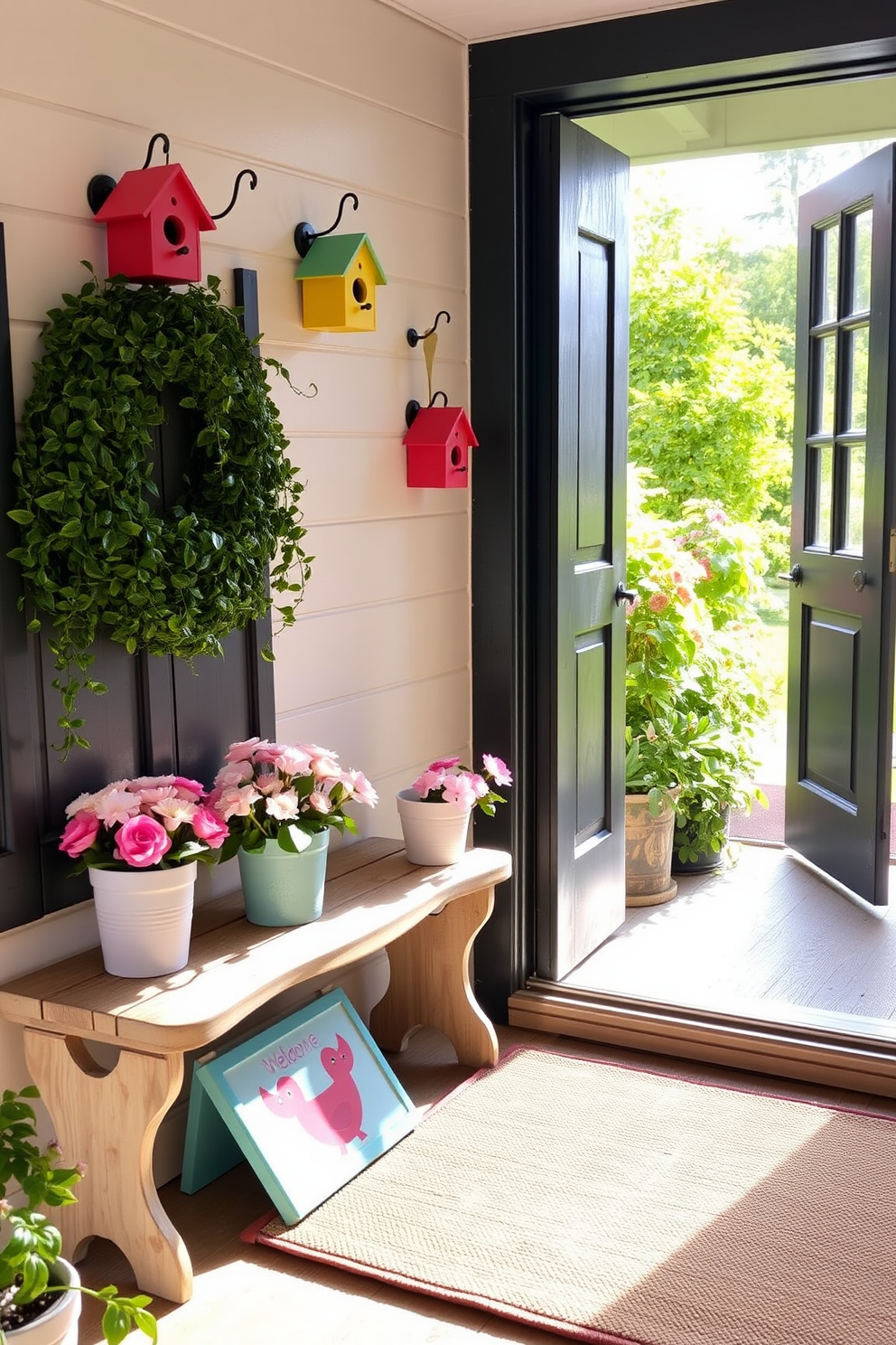 Spring Entryway Decorating Ideas 10