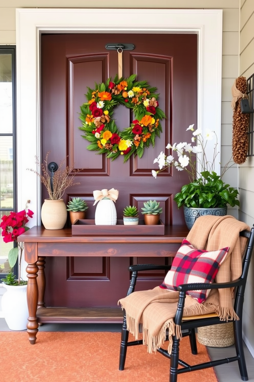 Spring Entryway Decorating Ideas 11