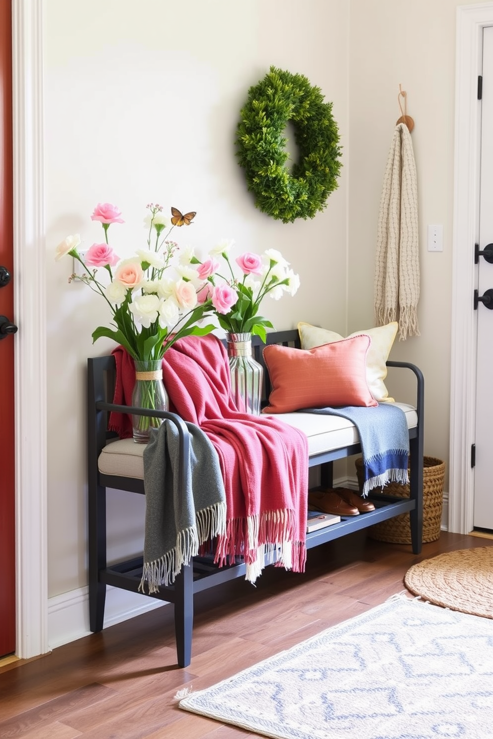 Spring Entryway Decorating Ideas 20