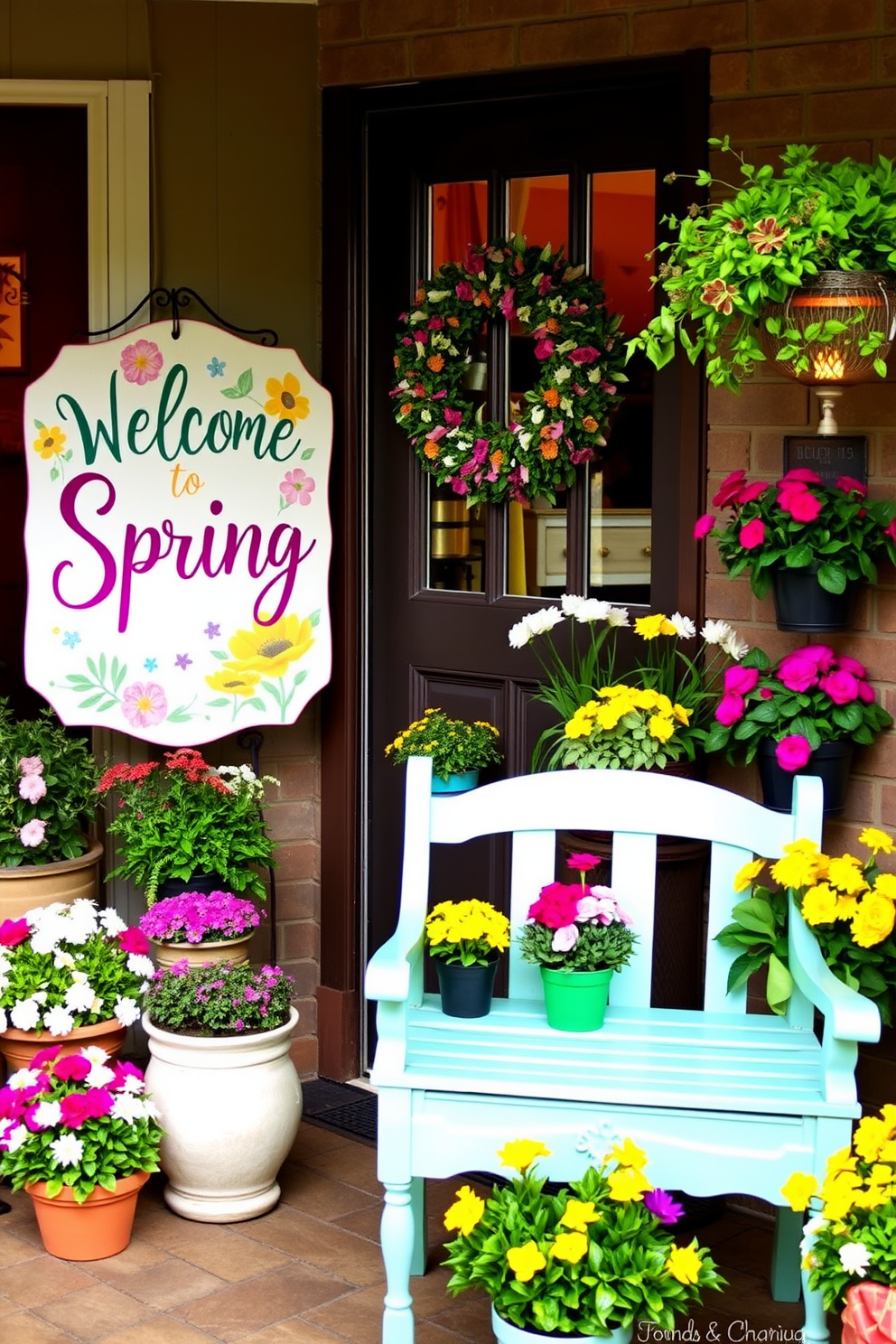 Spring Entryway Decorating Ideas 25