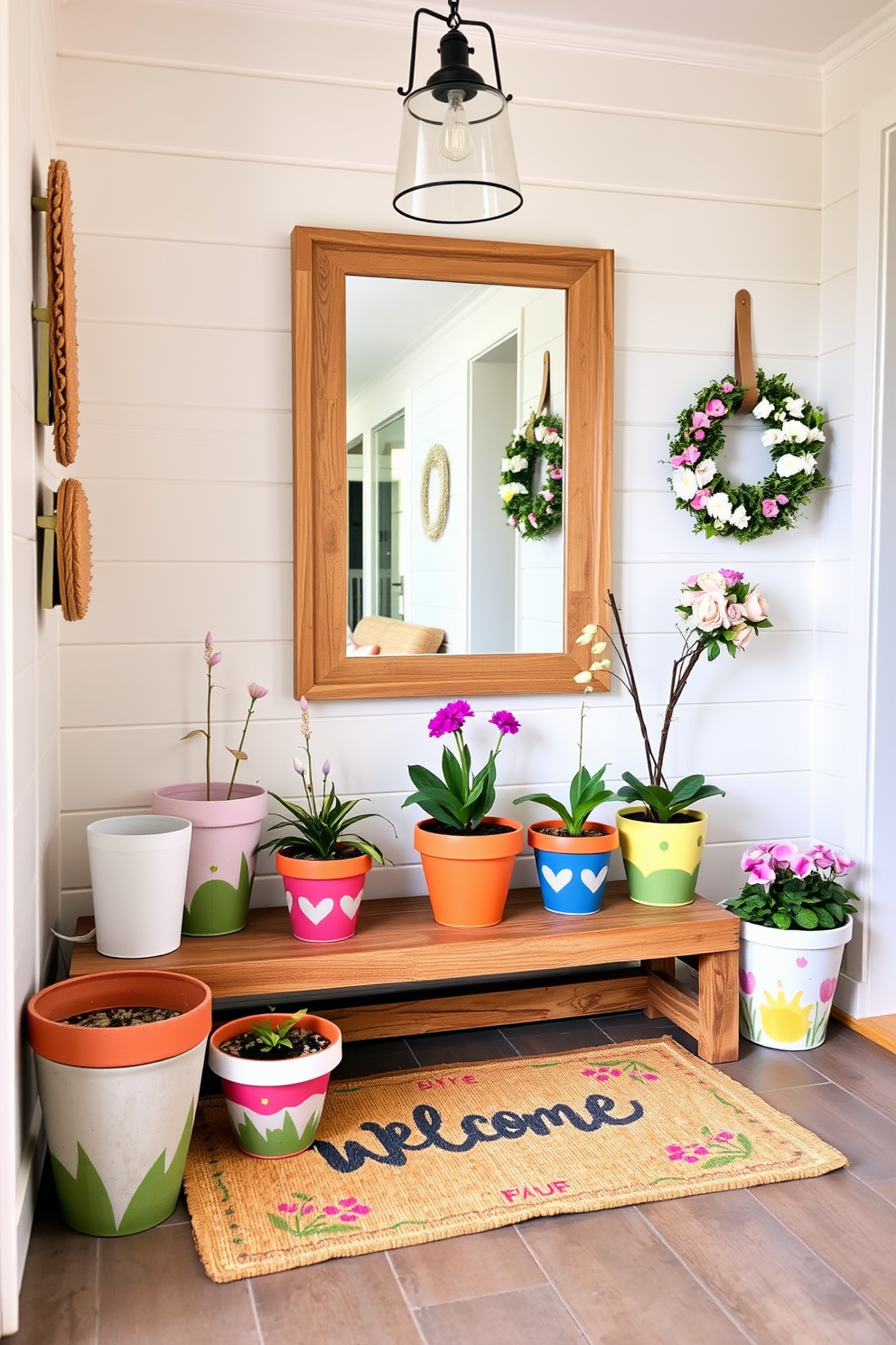 Spring Entryway Decorating Ideas 27