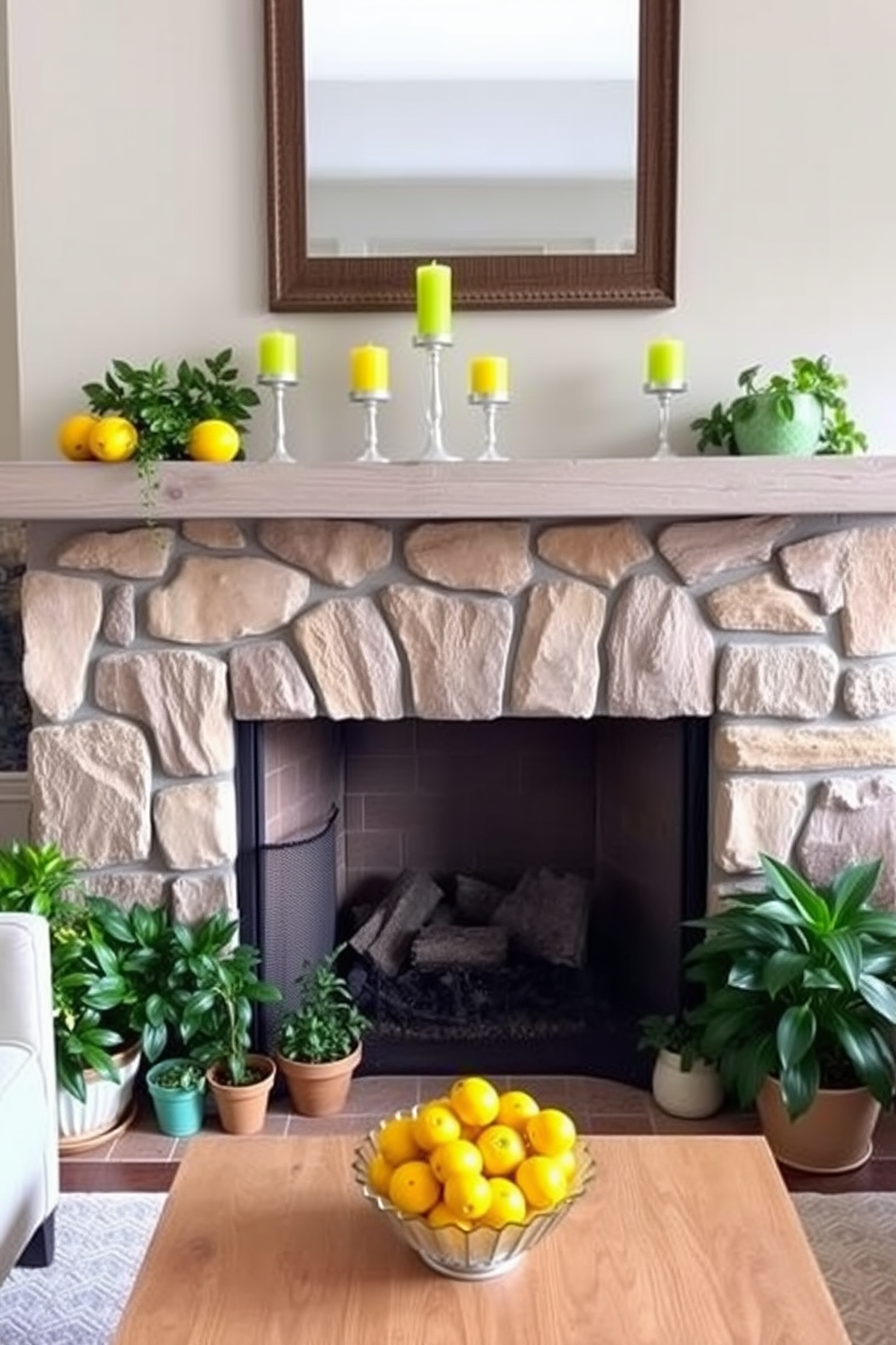 Spring Fireplace Decorating Ideas 15