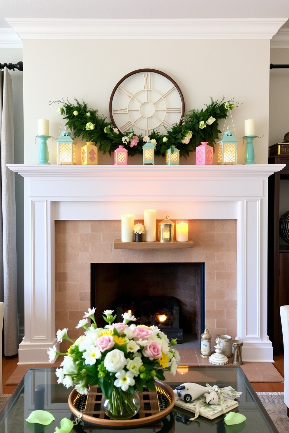 Spring Fireplace Decorating Ideas 17