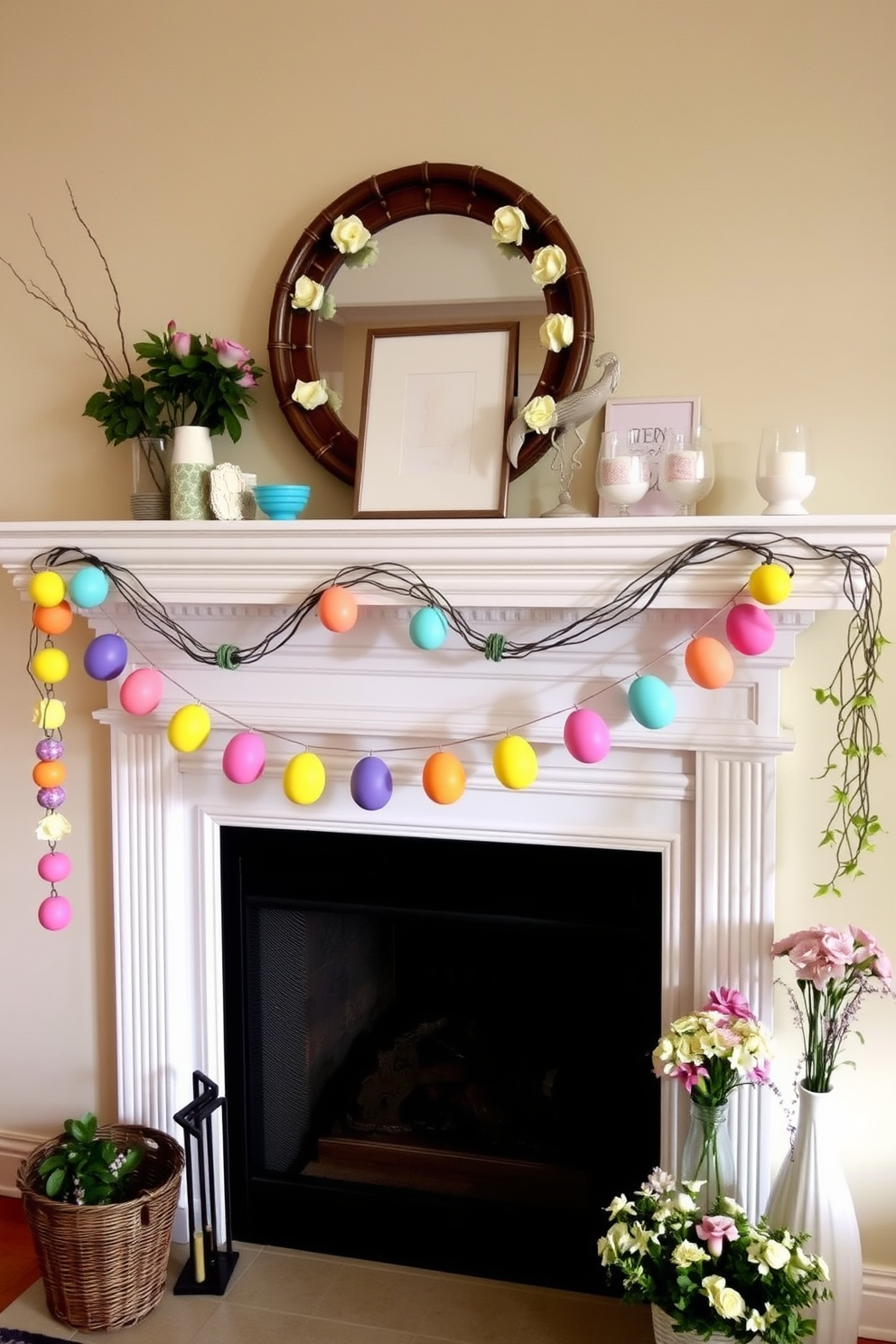 Spring Fireplace Decorating Ideas 2