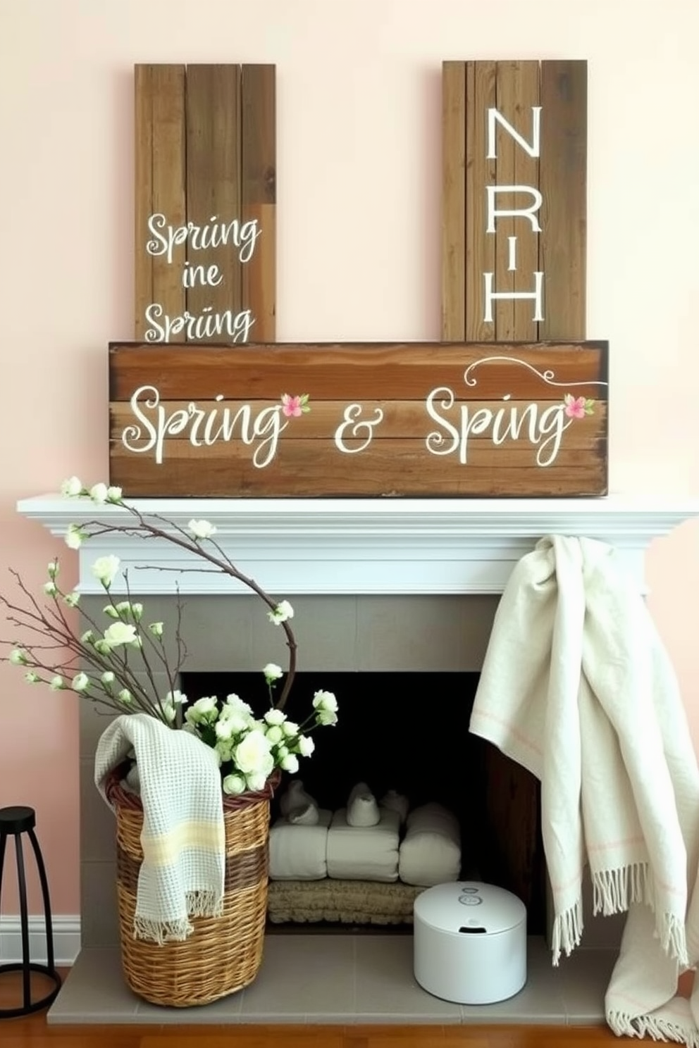 Spring Fireplace Decorating Ideas 22