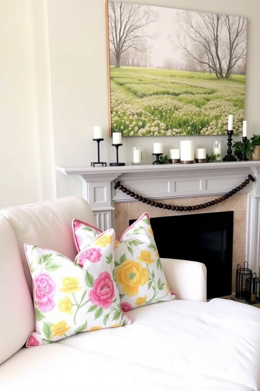 Spring Fireplace Decorating Ideas 6