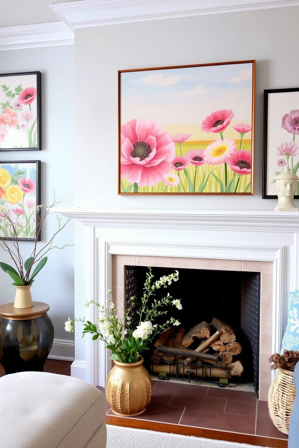 Spring Fireplace Decorating Ideas 9