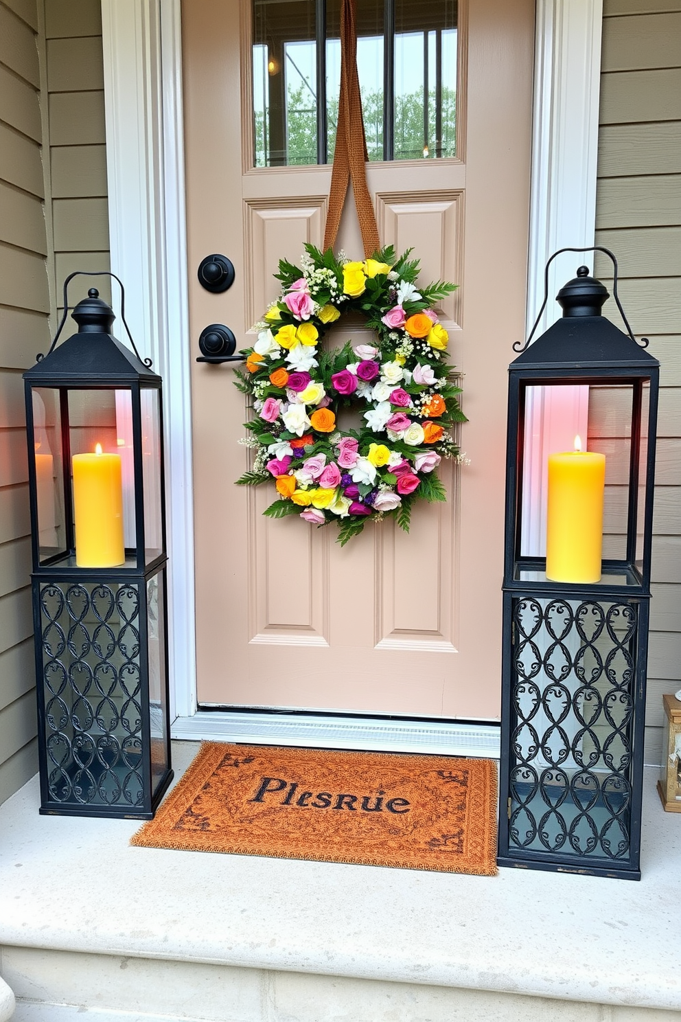 Spring Front Door Decorating Ideas 16