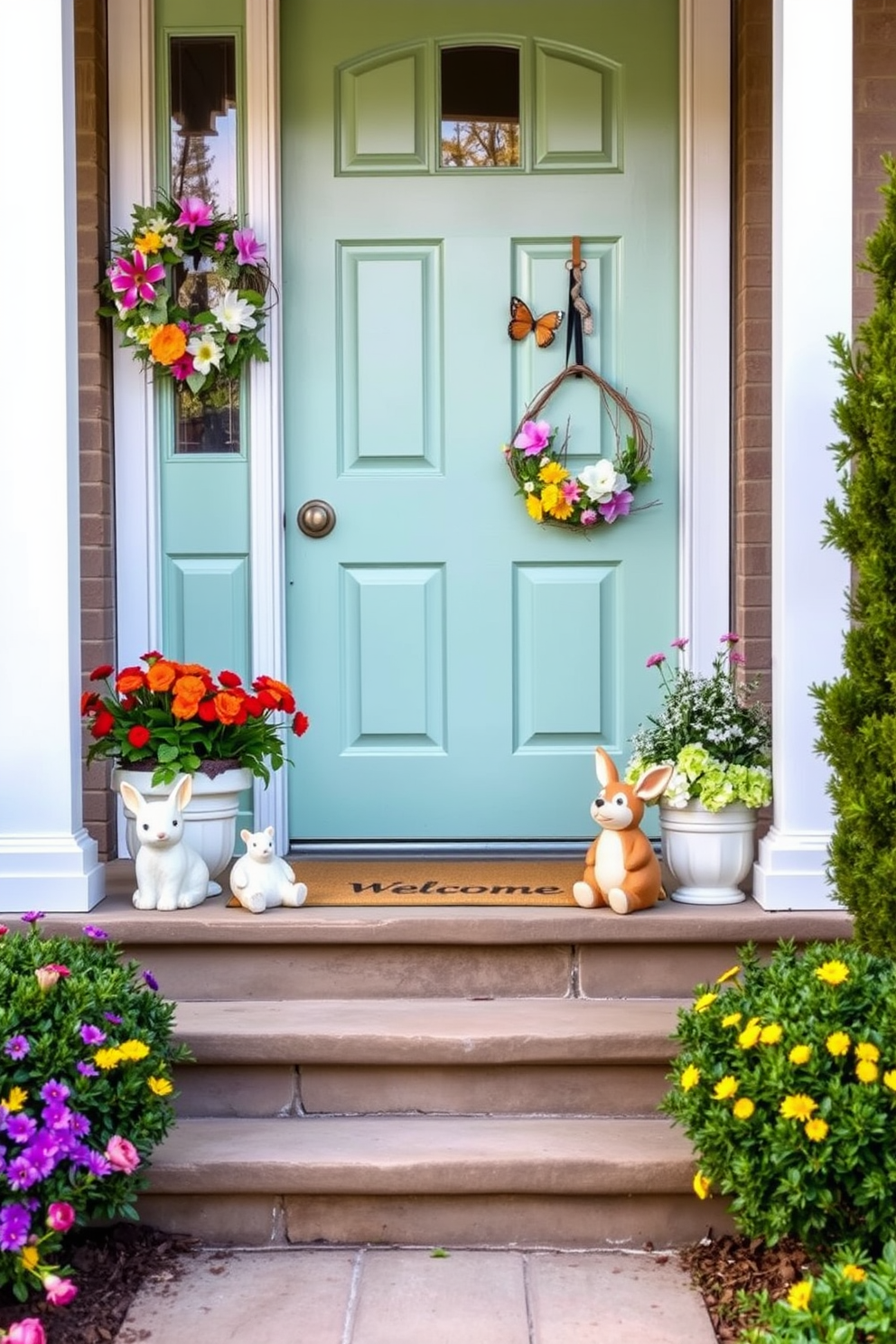 Spring Front Door Decorating Ideas 24