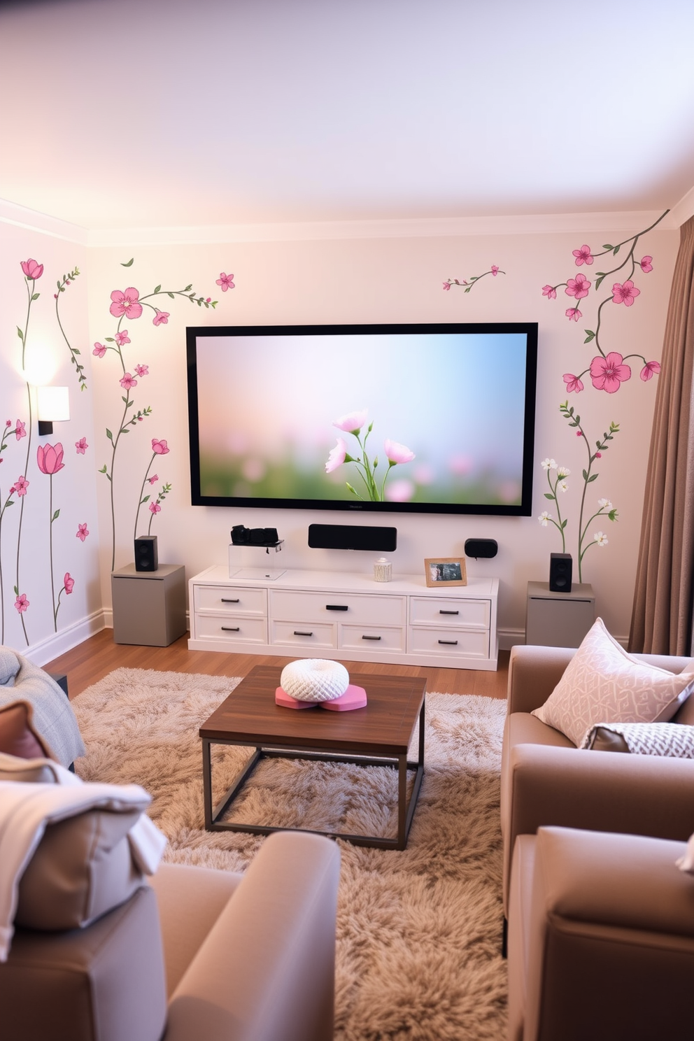 Spring Home Theater Decorating Ideas 19