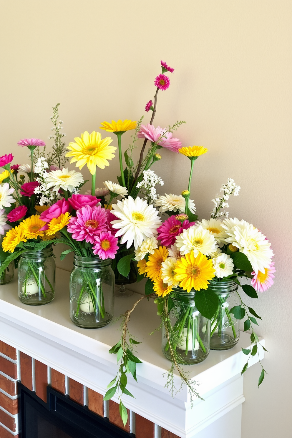 Spring Mantel Decorating Ideas 12