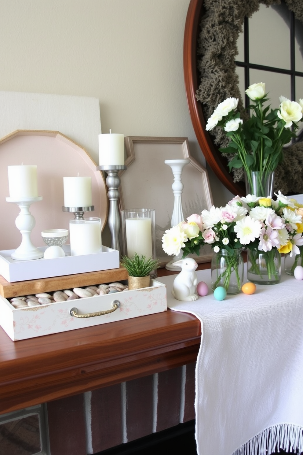 Spring Mantel Decorating Ideas 13