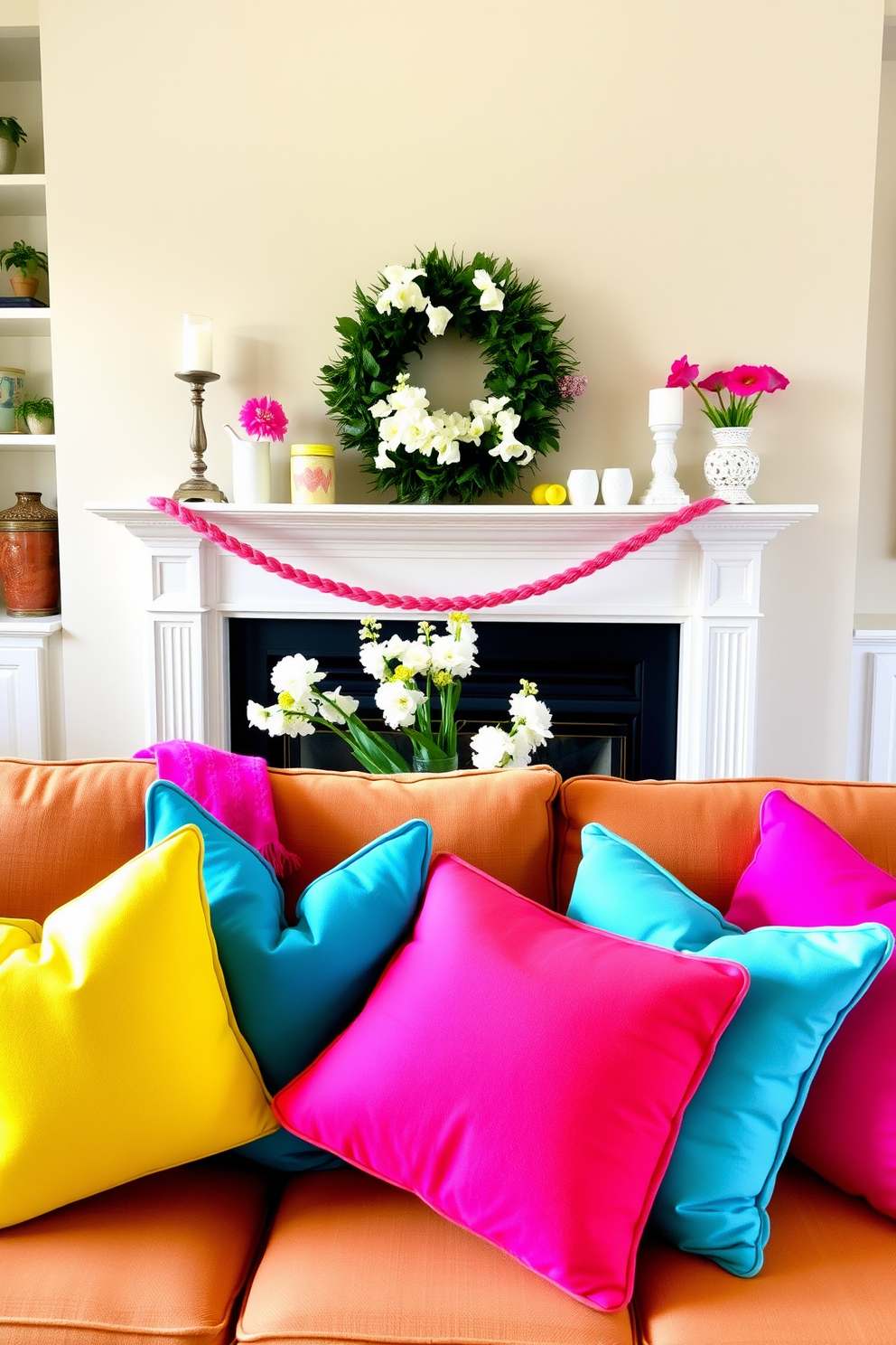 Spring Mantel Decorating Ideas 14