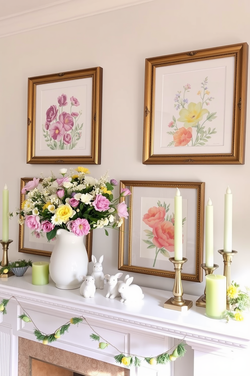 Spring Mantel Decorating Ideas 4