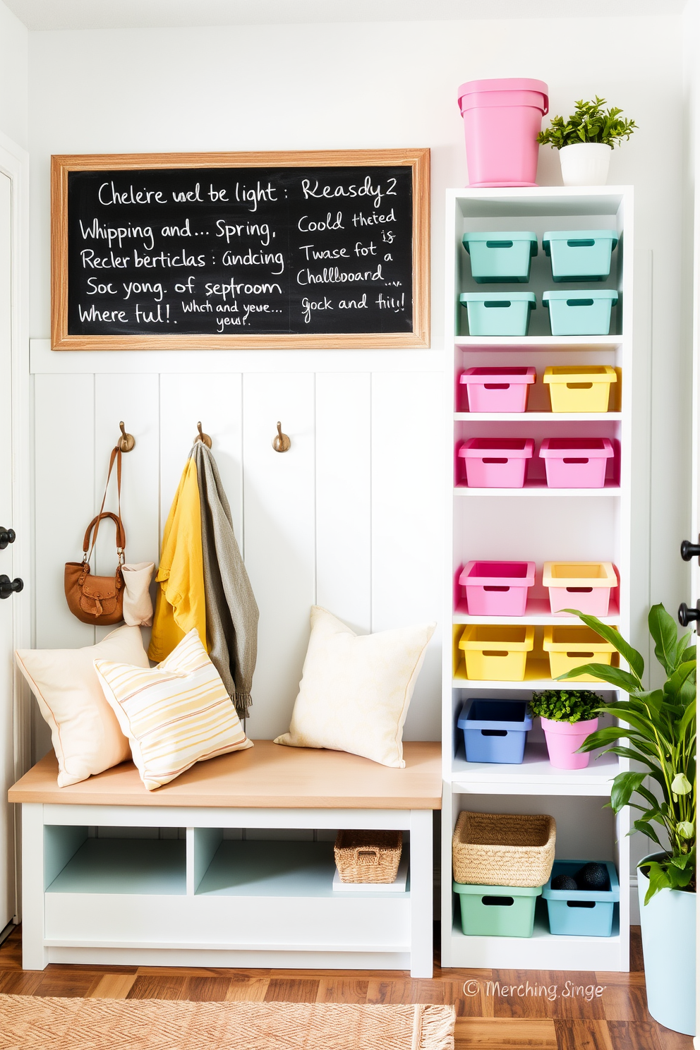 Spring Mudroom Decorating Ideas 18