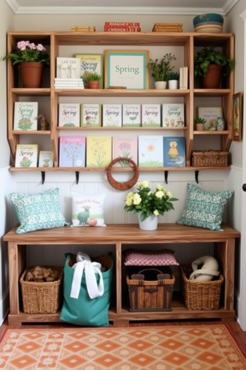 Spring Mudroom Decorating Ideas 20