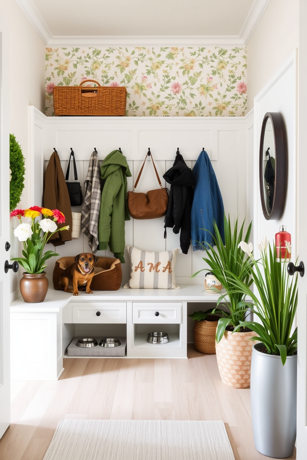 Spring Mudroom Decorating Ideas 29