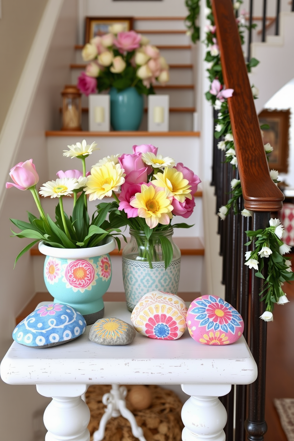 Spring Staircase Decorating Ideas 18