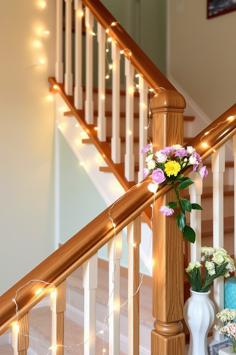 Spring Staircase Decorating Ideas 2