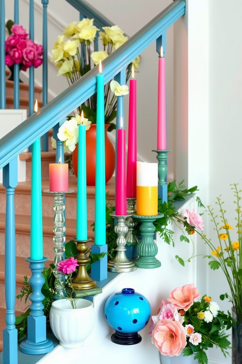 Spring Staircase Decorating Ideas 26