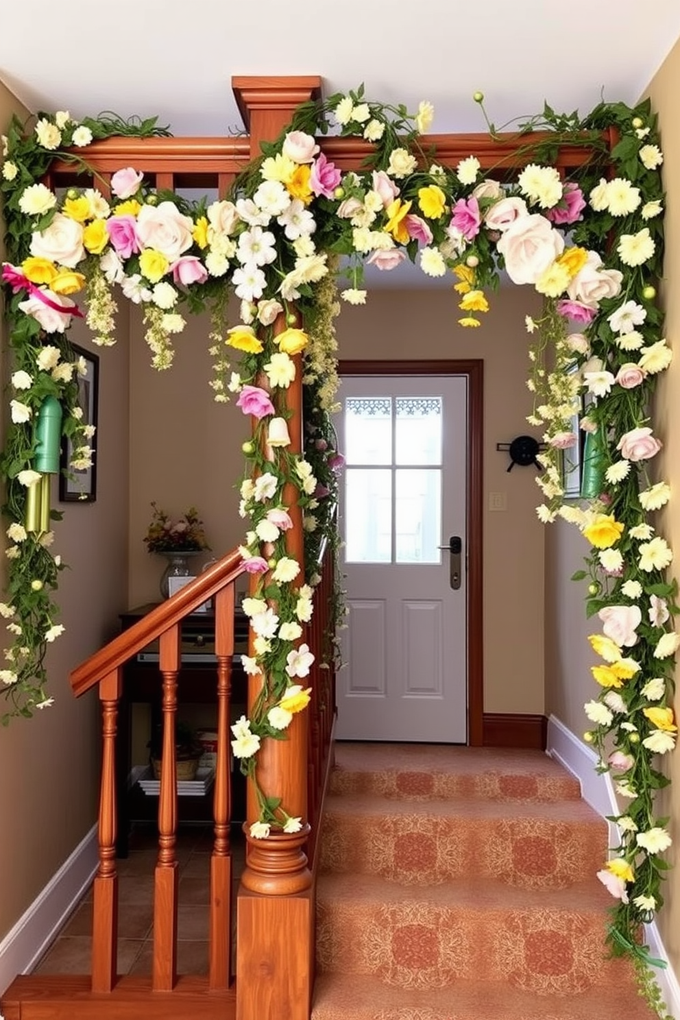 Spring Staircase Decorating Ideas 27