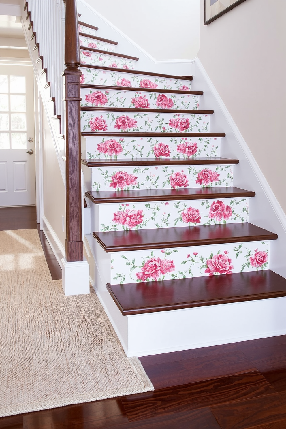 Spring Staircase Decorating Ideas 7