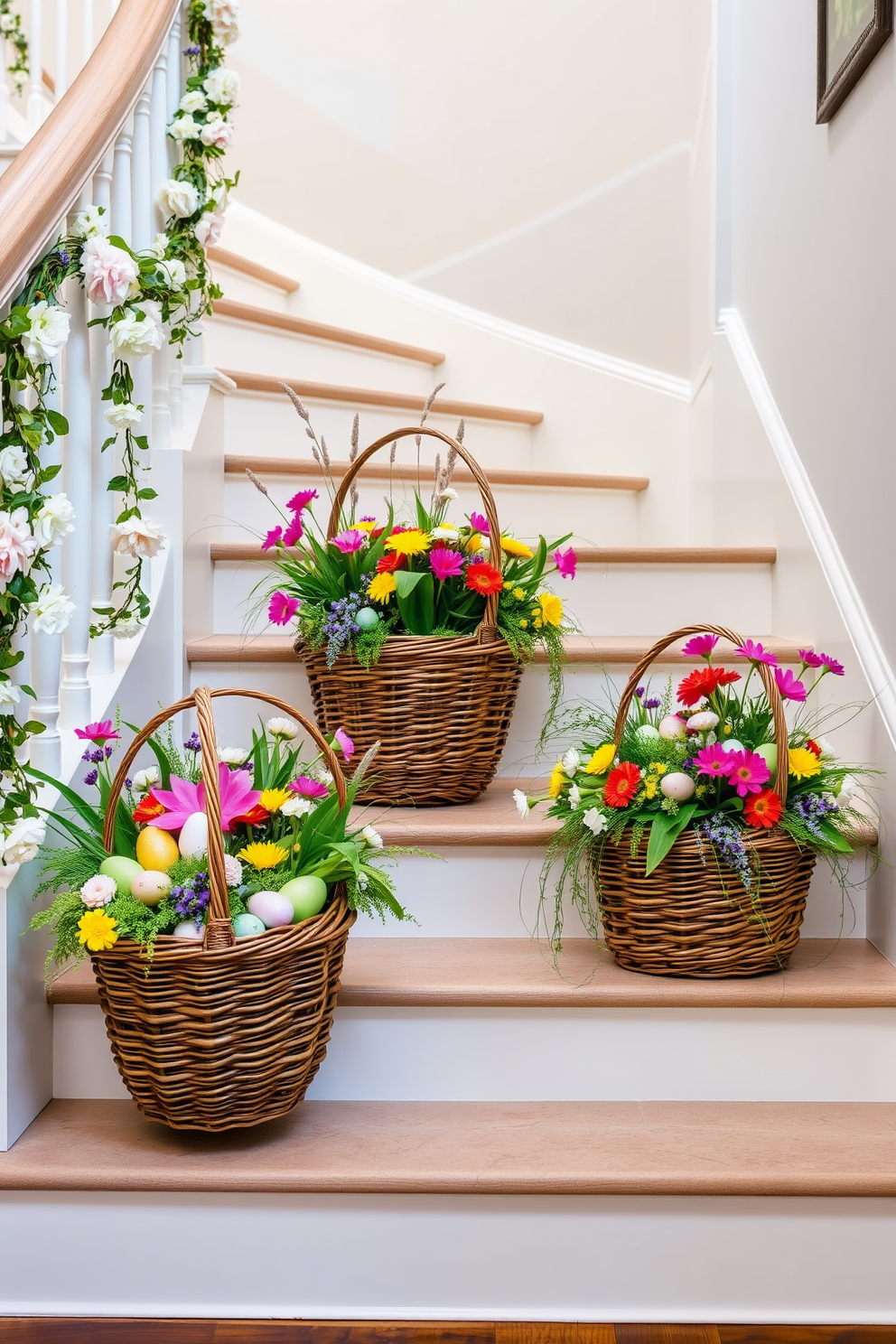 Spring Staircase Decorating Ideas 8