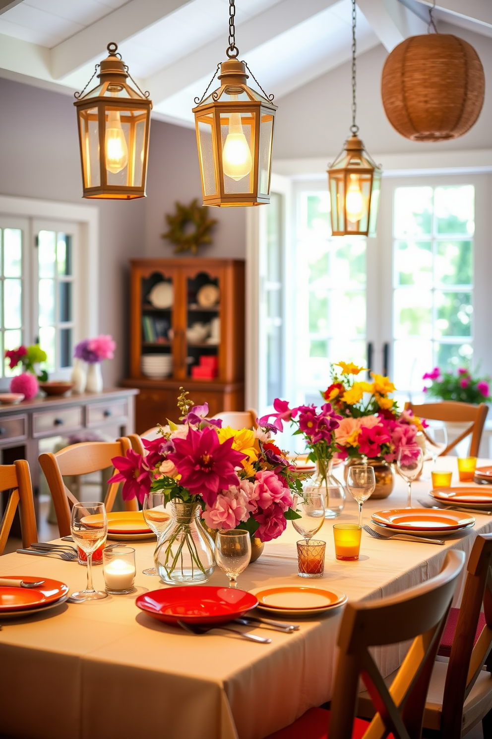 Summer Dining Room Decorating Ideas 13