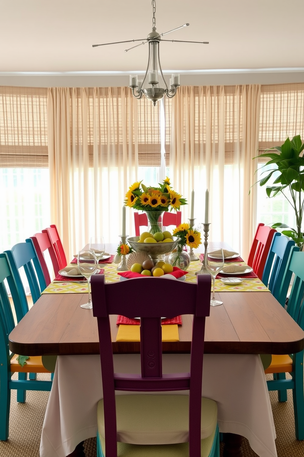 Summer Dining Room Decorating Ideas 19