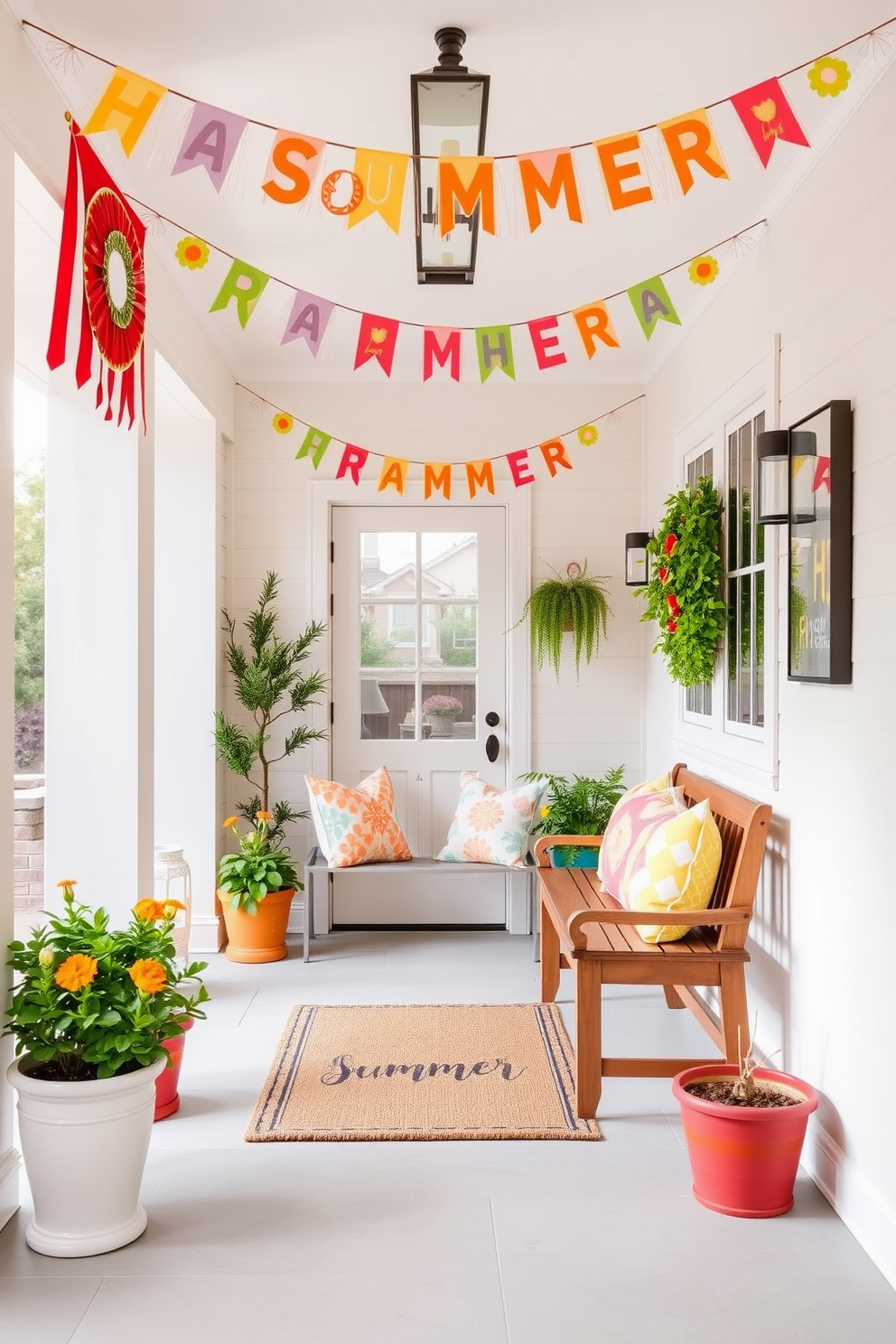 Summer Entryway Decorating Ideas 14