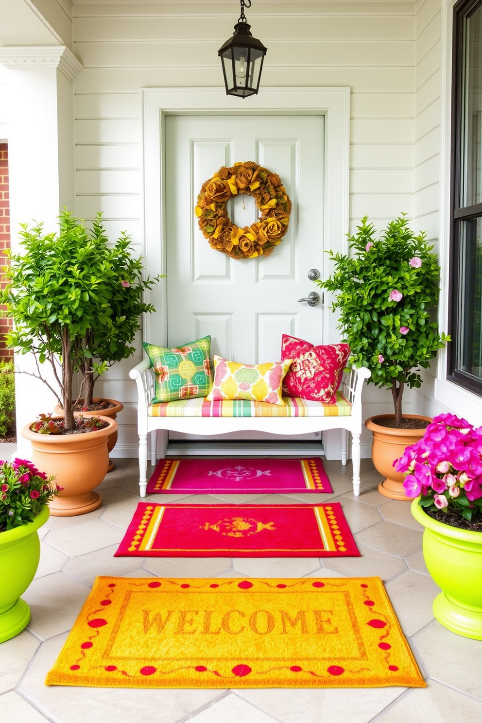 Summer Entryway Decorating Ideas 17