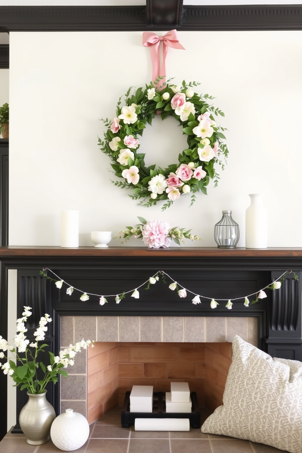 Summer Fireplace Decorating Ideas 10