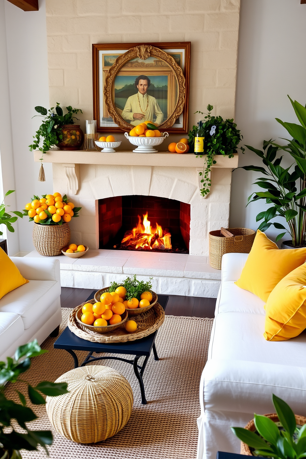 Summer Fireplace Decorating Ideas 14