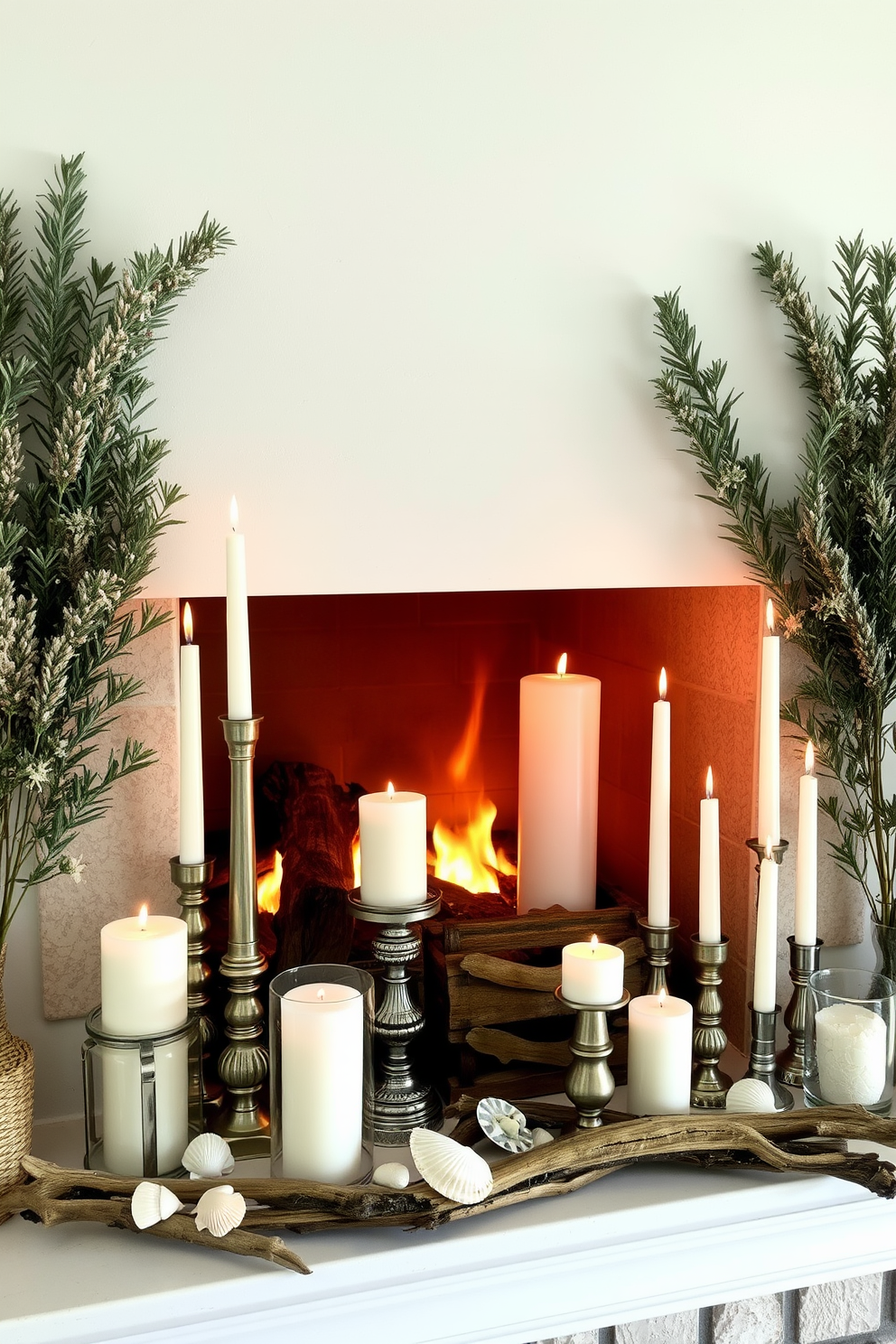 Summer Fireplace Decorating Ideas 16