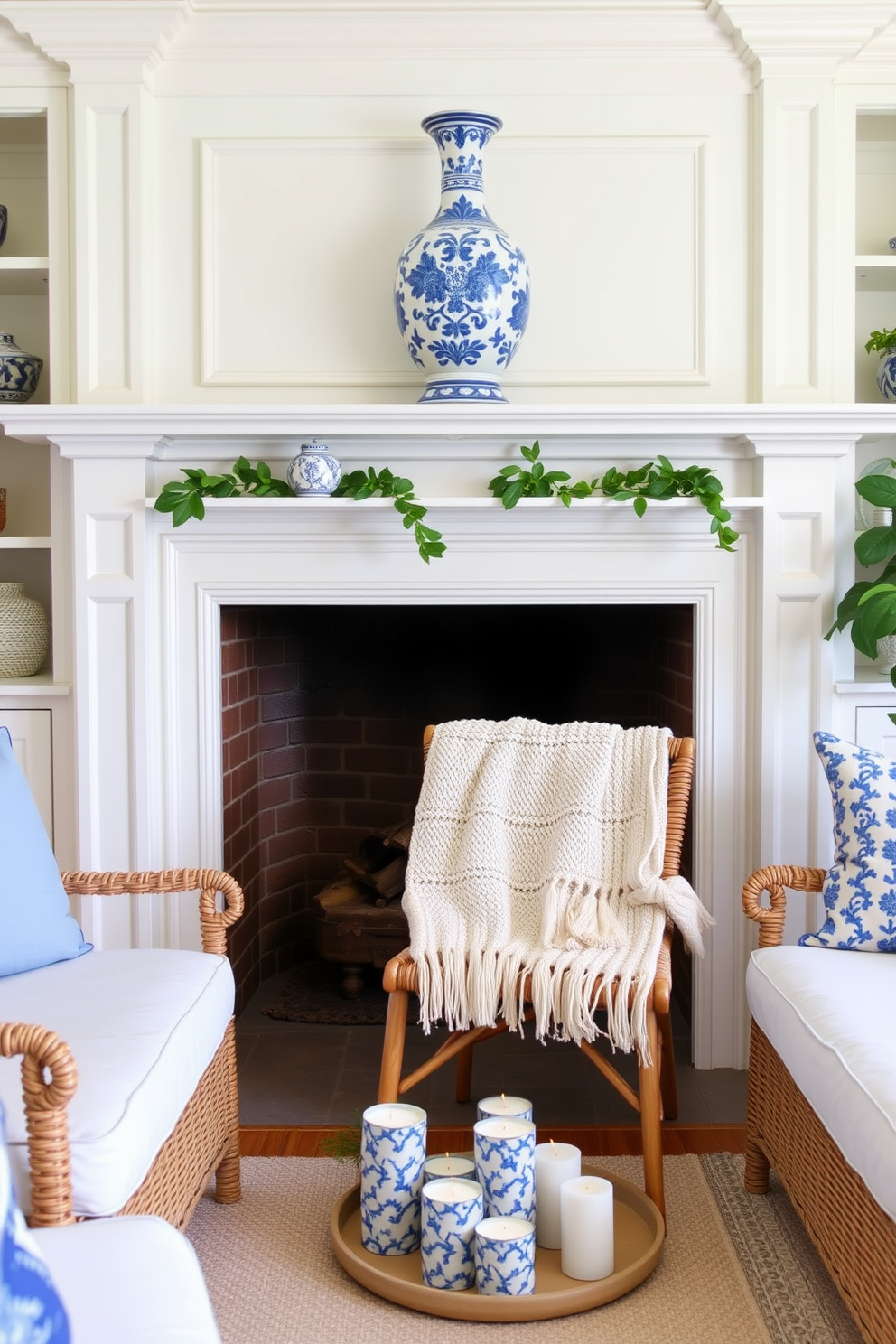 Summer Fireplace Decorating Ideas 4