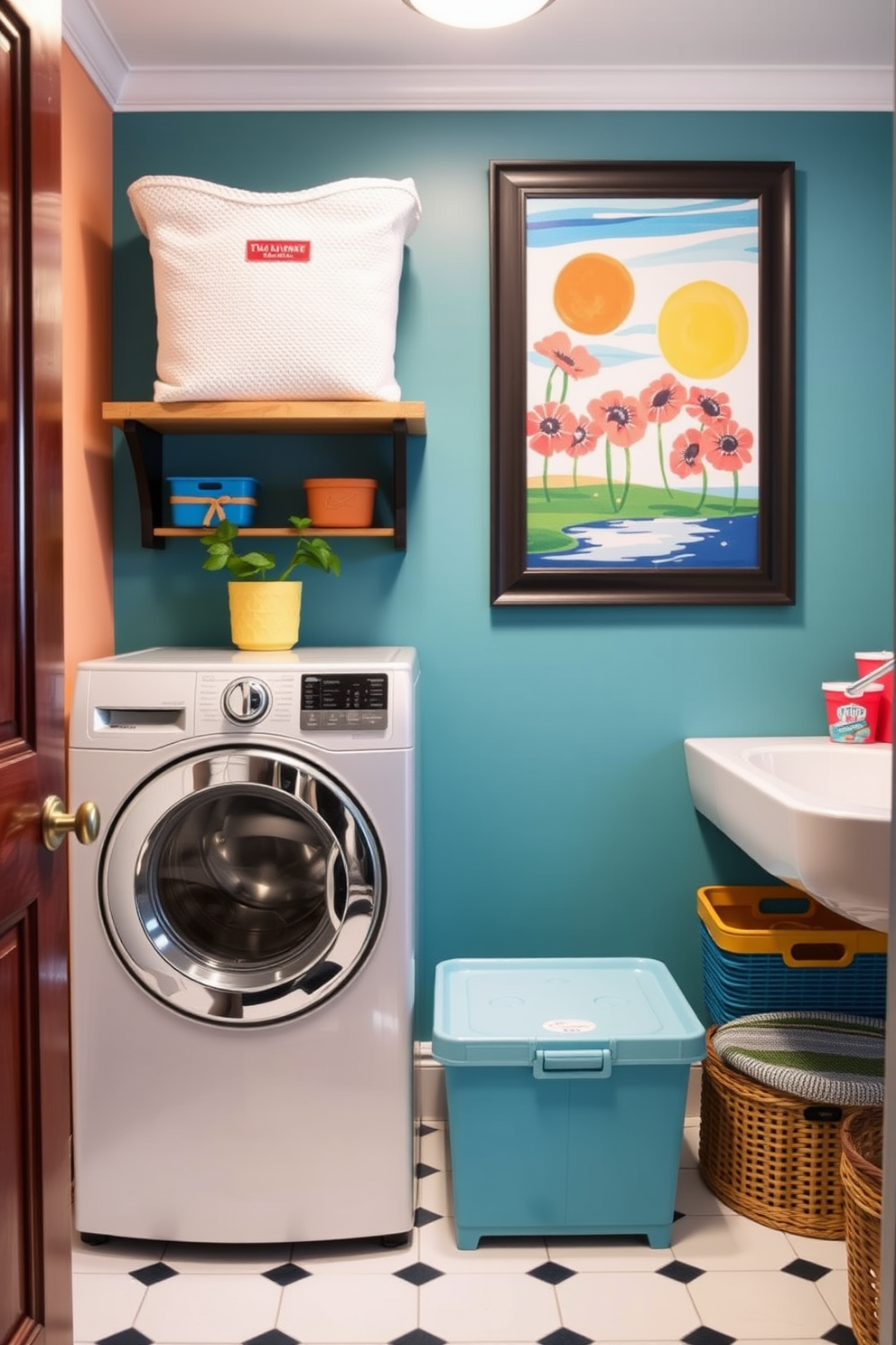 Summer Laundry Room Decorating Ideas 1