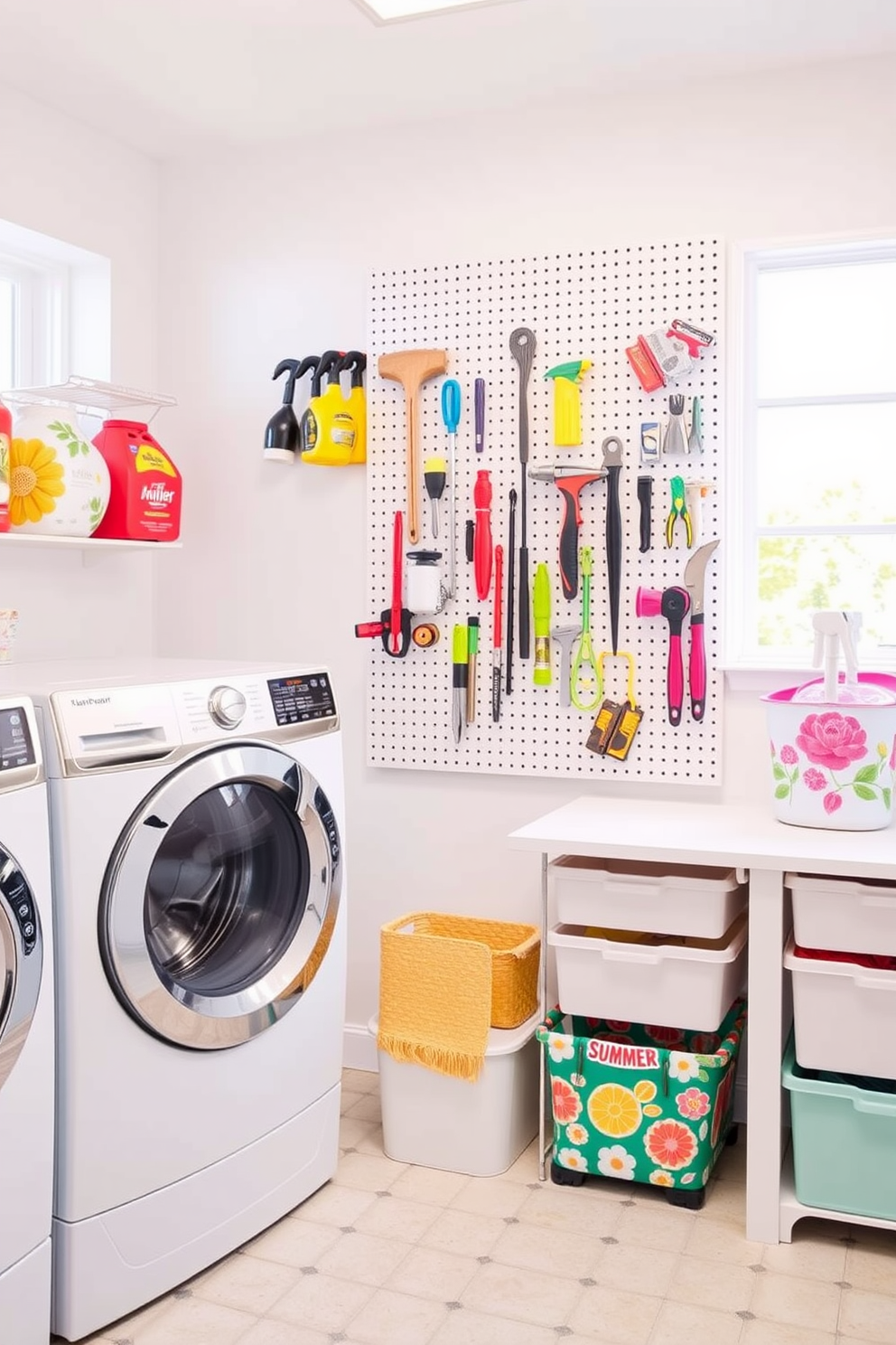 Summer Laundry Room Decorating Ideas 11