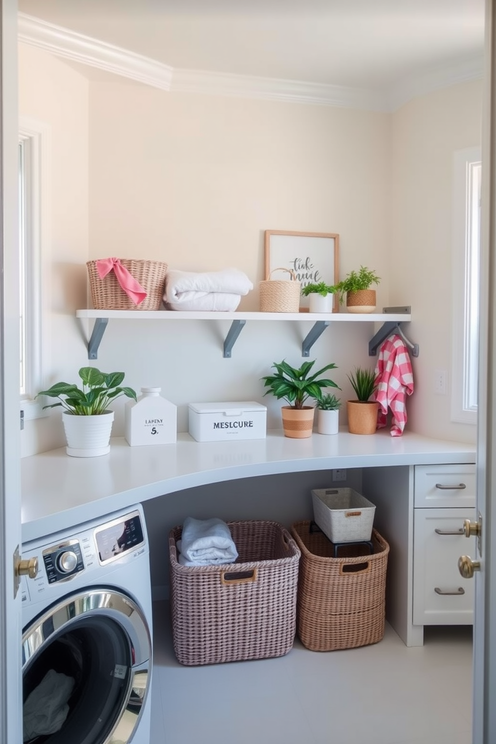 Summer Laundry Room Decorating Ideas 18