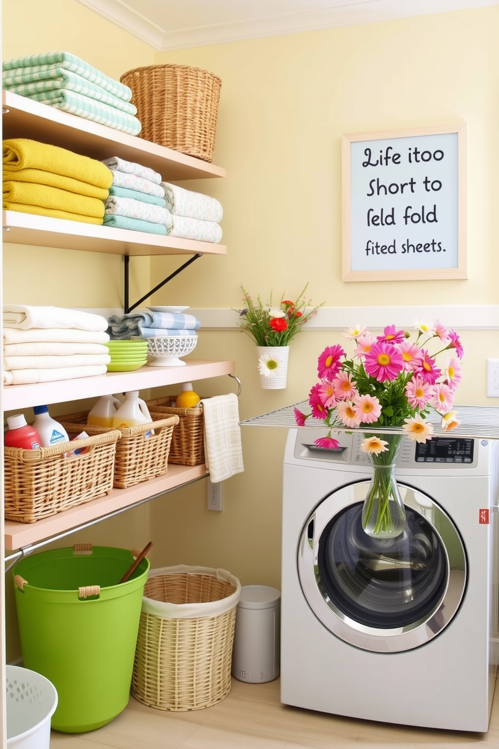 Summer Laundry Room Decorating Ideas 22